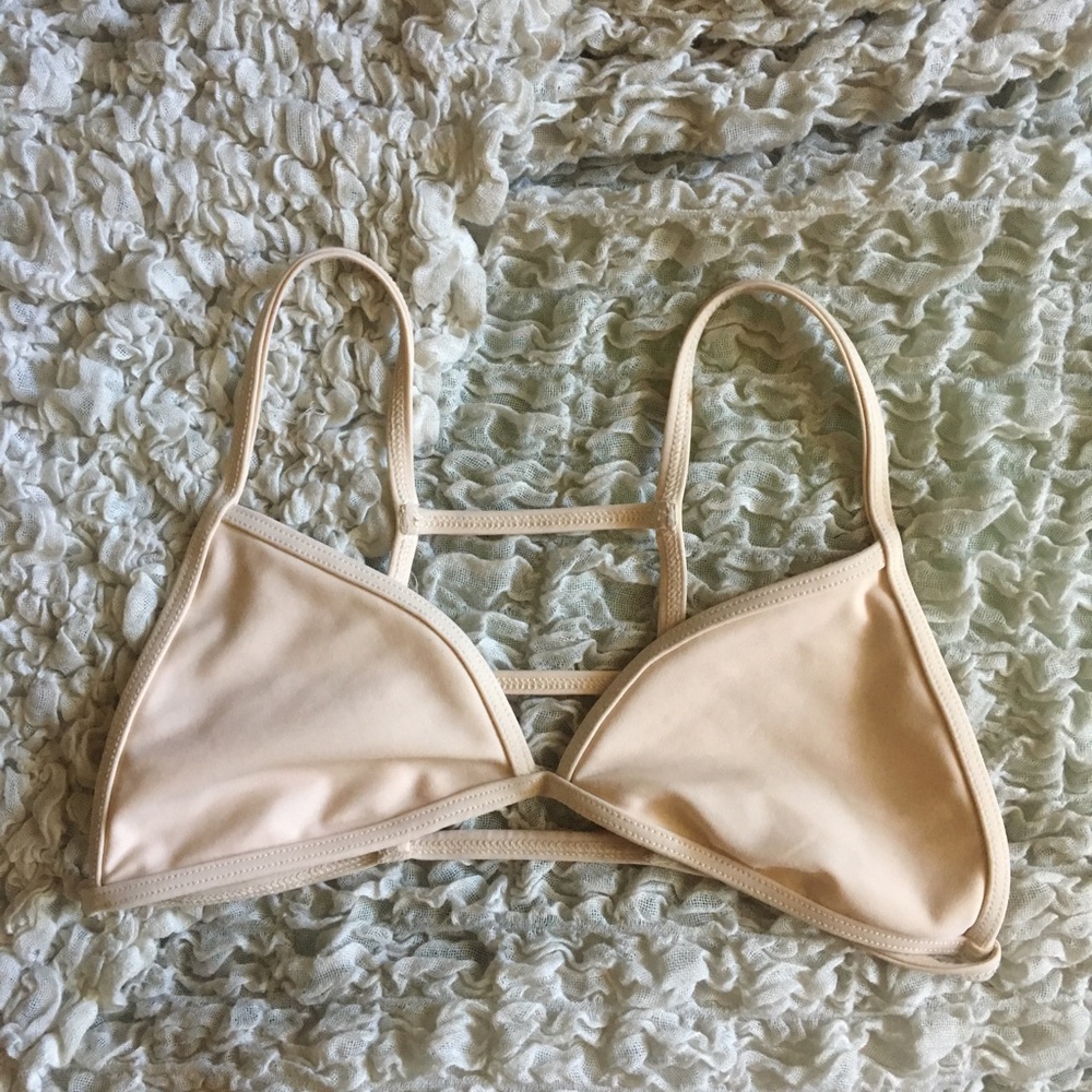 Nude Stone Fox Swim bikini top